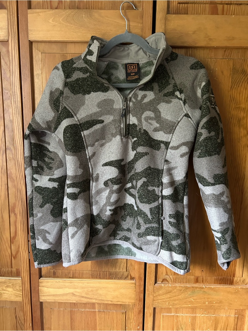 Fleece Camo Quarter Zip Pullover